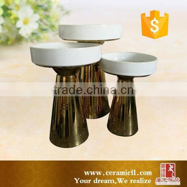 Wholesale three pieces set ceramic vase designs for home decoration