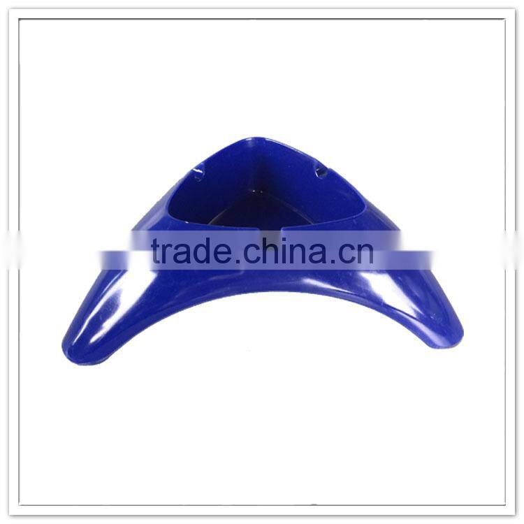 Cheap plastic ashtray, triangular bue custom melamine ashtray, plastic ashtrays for boats
