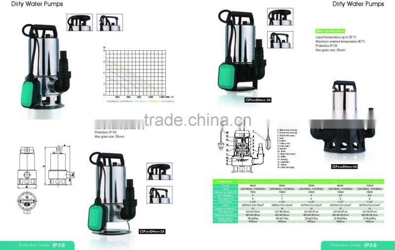 Stainless Steel Garden Submersible Pump