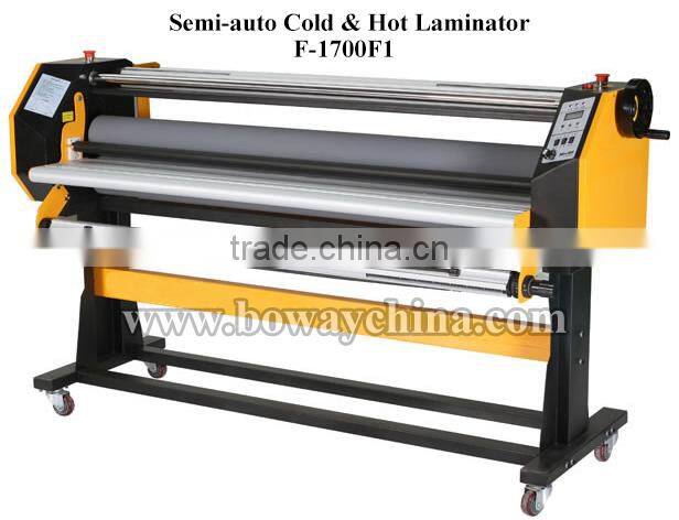 Steadily pressure system accurate semi-auto hot and cold lamination machine