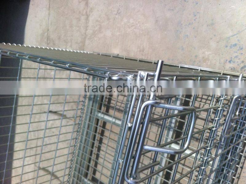 2015Warehouse folding steel roller container