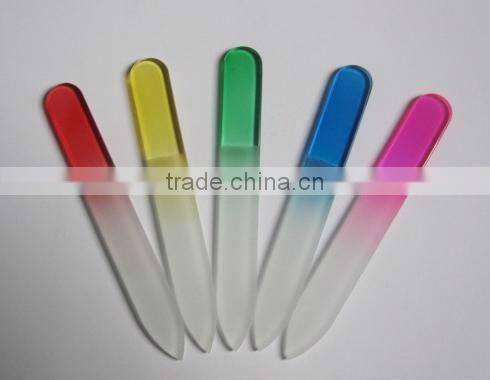 crystal glass nail file/diamond/professional glass nail file/plexiglass