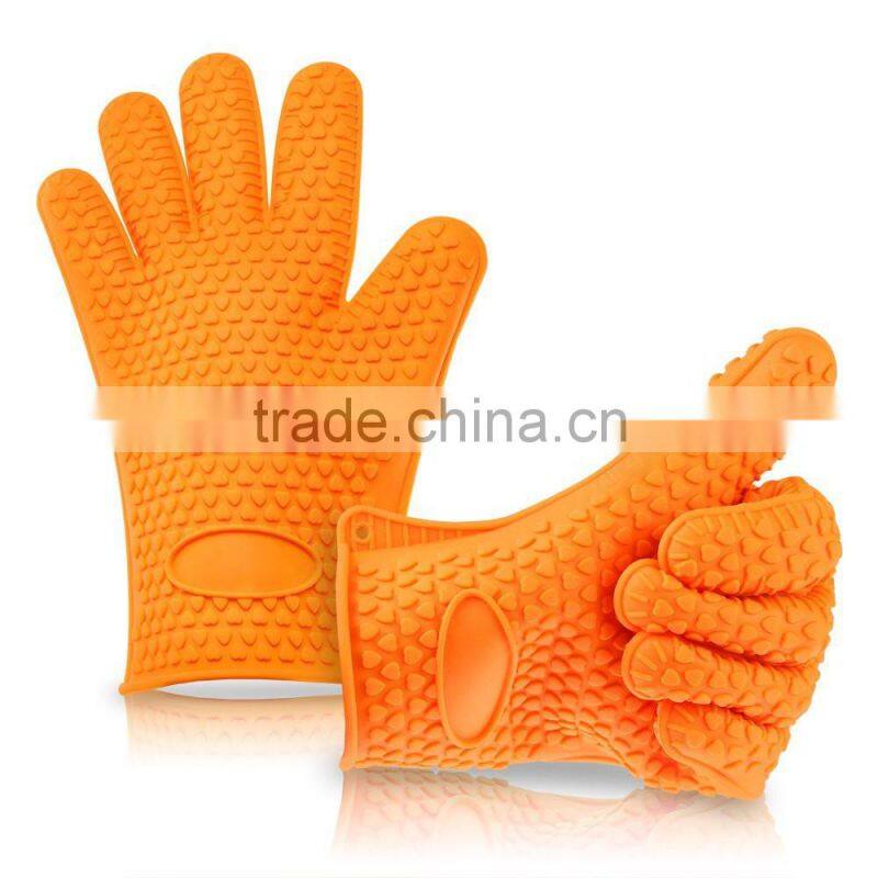 Multi Using Silicone Heat Resistant Dishwashing Cooking Grill Gloves