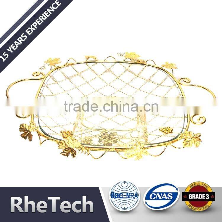 Wholesale Brass Antique Basket Fruit Bowl Storage Rack Holder