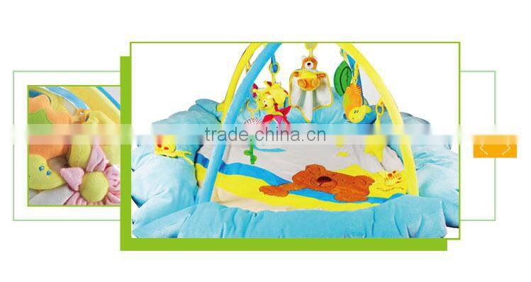 Luxury musical toy soft baby play card game play mat