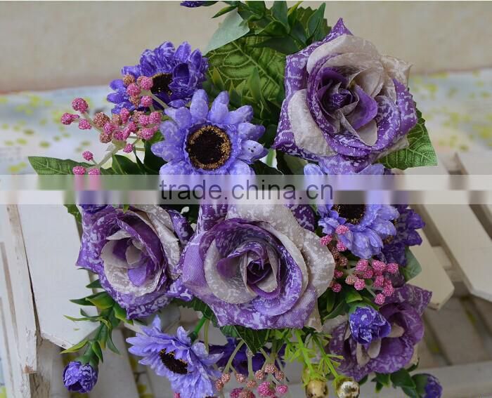 Silk flower bouquet, decorative artificial flower