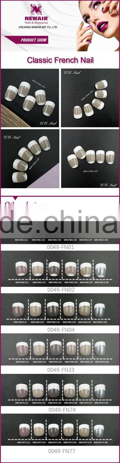 Artificial nails tips wholesale french free false nails