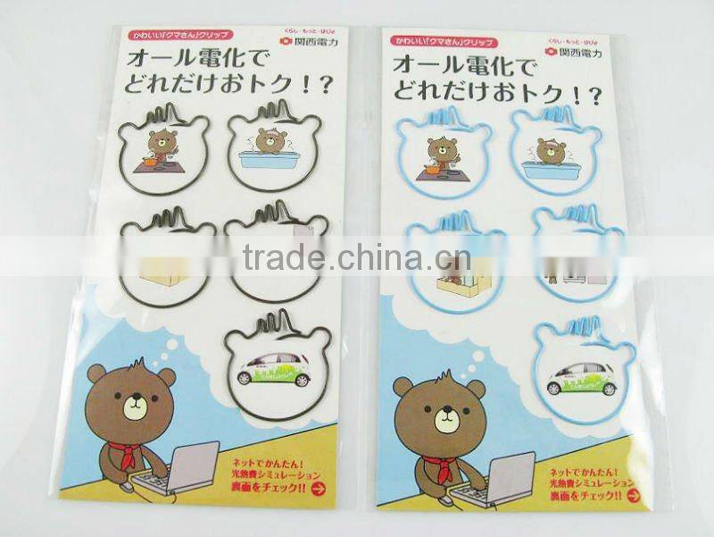 Cute shape Paper clip with tin box, business gift, toy for children and stationery