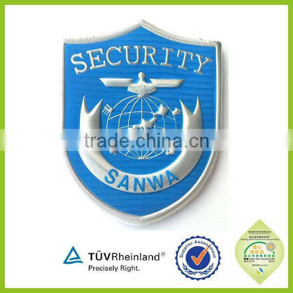 Factory cheap singapore rank sew on goverment uniform patch