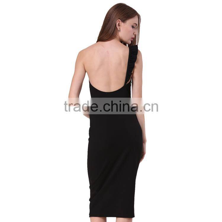 Summer off shoulder women sexy night dress 2017