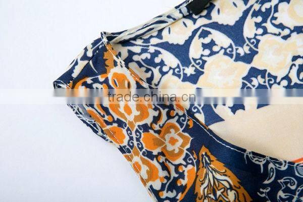 HD-D148 hot design elegant fashion floral women dress/casual ladies dress