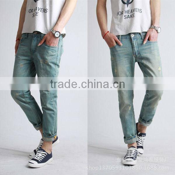 GZY cheap men's jeans Wholesale cotton jean fabric with cheap prices