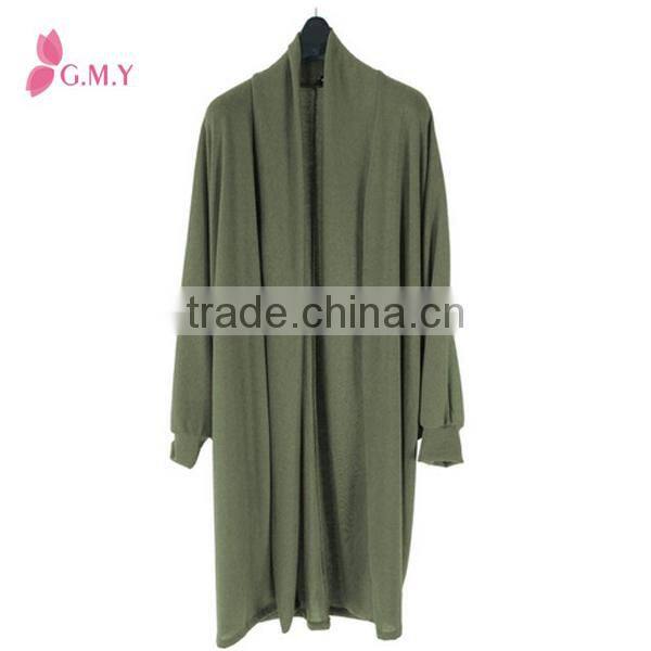 Women's anti-pilling maxi length basic kimono cardigan, fashion design womens tunics