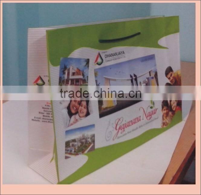 Paper Bag with rope handle for Mobile Stores