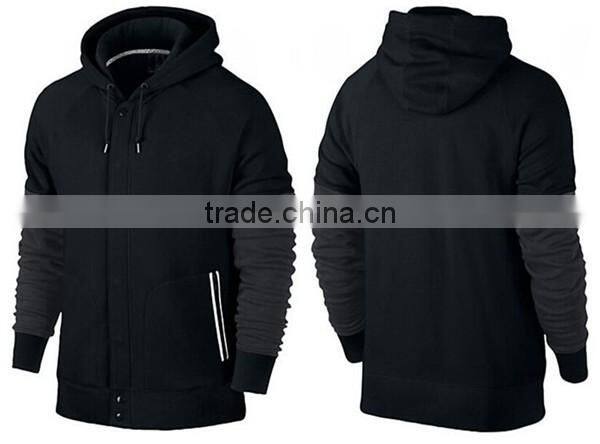 Top quality custom mens zip up branded hoody