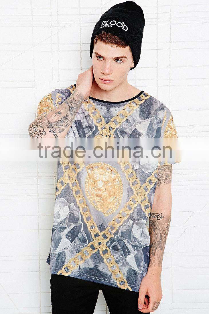2014 new style 100% polyester sublimation tee