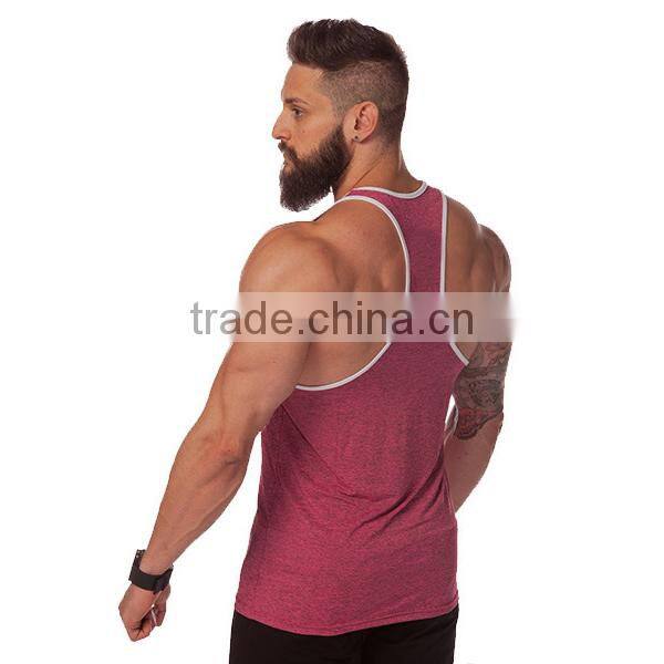stringer singlet slim fitted gym singlet bodybuilding vest for men