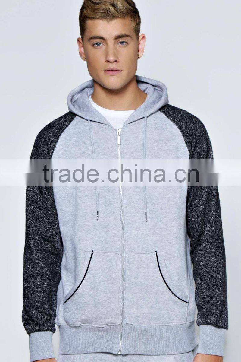 hot sale raglan hooded tracksuit popular splice tracksuits for men