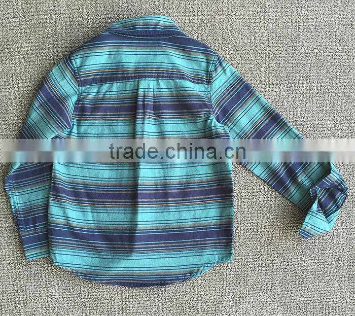 Fashionable kids blouse designs cotton boys flannel plaids children shirt