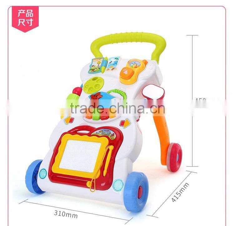 Wholesale Multi-function Plastic Push Baby Walker with music