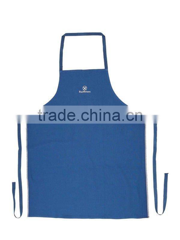 100% cotton blue kitchen aprons