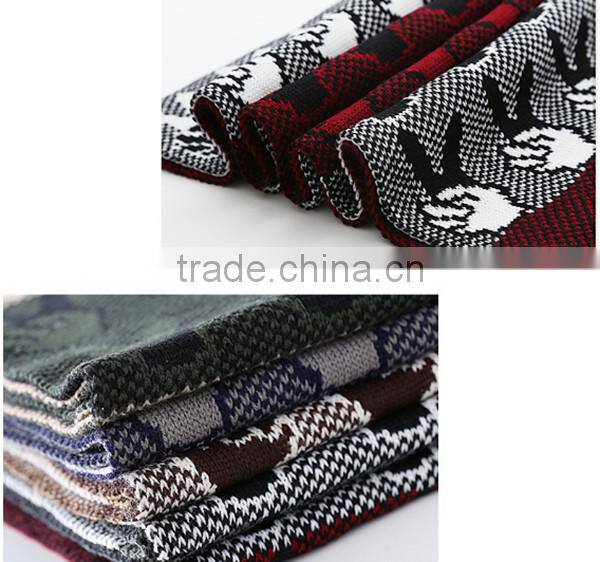 1 pc hot sale factory price length 180 cm and width 30 cm warm winter men kintted scarves