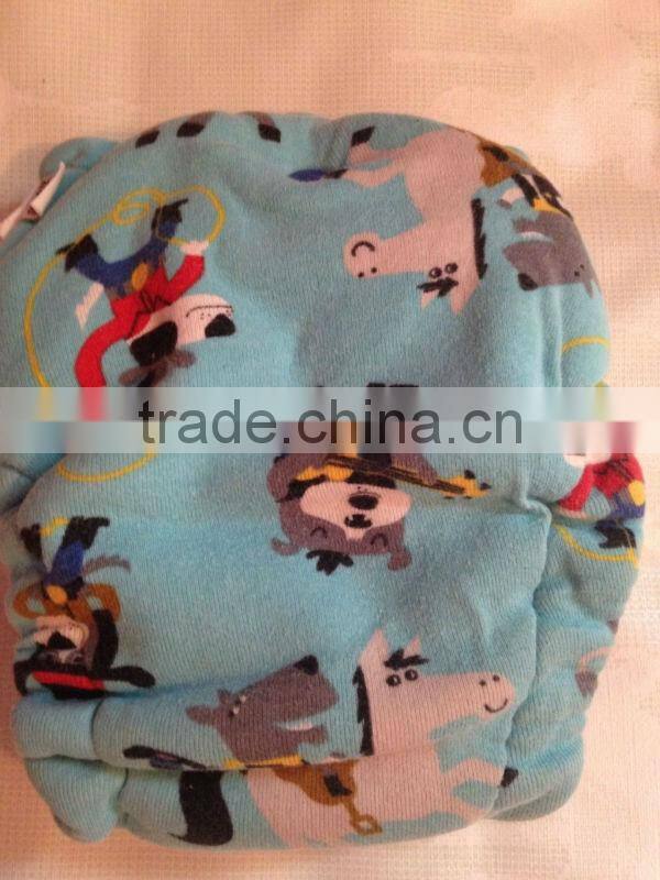 Cotton Baby Diapers with Cartoon Pattern