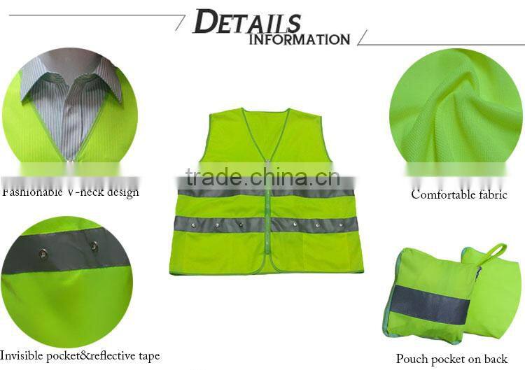 sanitation cleaner uniform LED plus reflective safety hi vis workwear