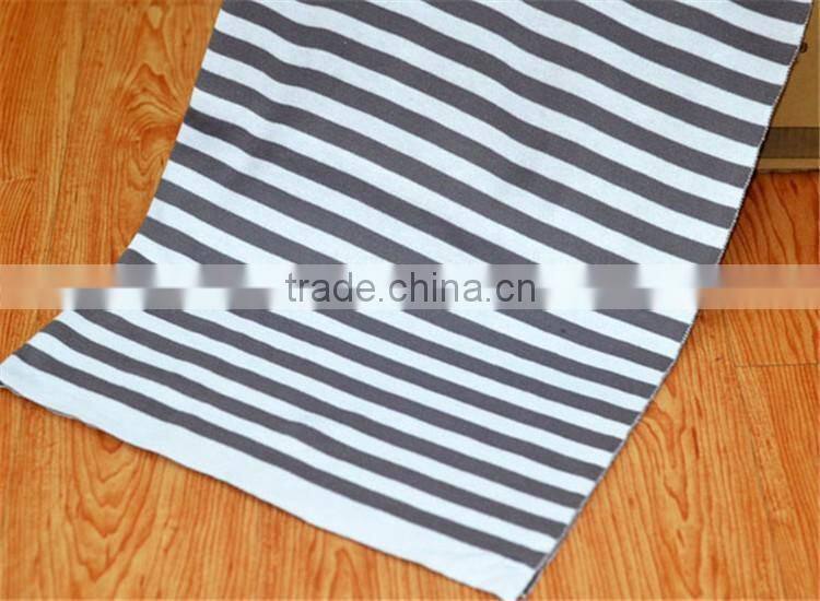 Stripe style knit baby blanket