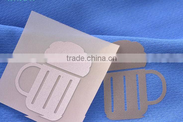 heat-transfer relfective refective logos be heated on T-shirt