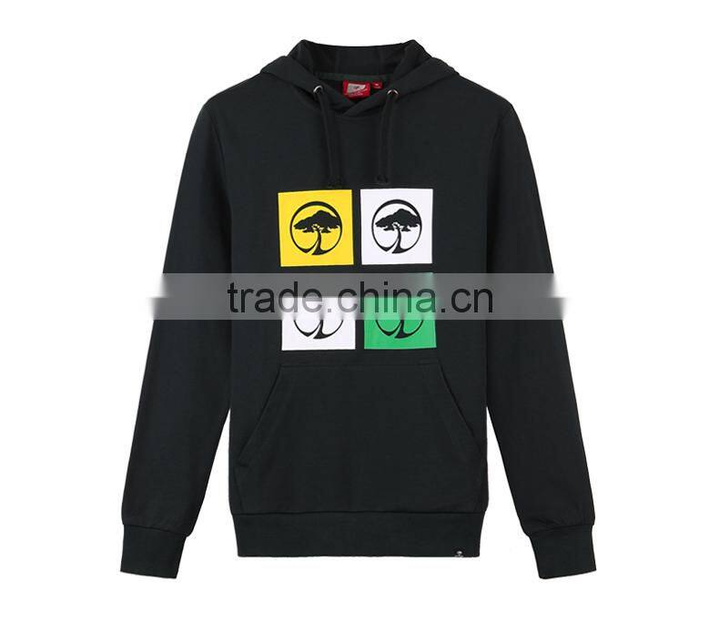 Personalised Long sweatshirts hoodie screen printing logos on front