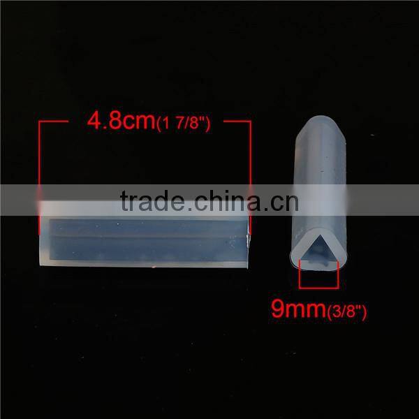 Custom Shape Triangular Prism White Silicone Resin Mold