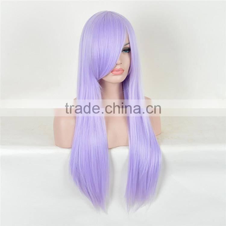 2016 Hot New Black Color Synthetic Fashion Source Hair Wig