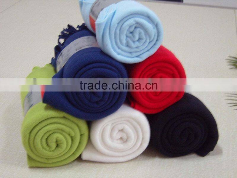 100% polyester super soft microfiber plush throw blanket