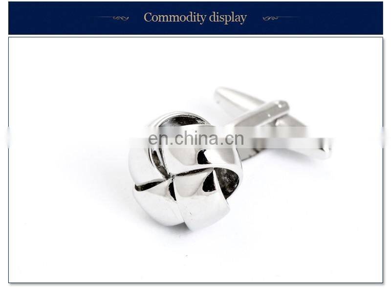 Cheap Silver Knot Men Shirt Cufflinks
