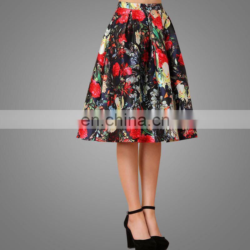 Fashion Dress Fancy Skirt Top Designs Women Midi Skirt