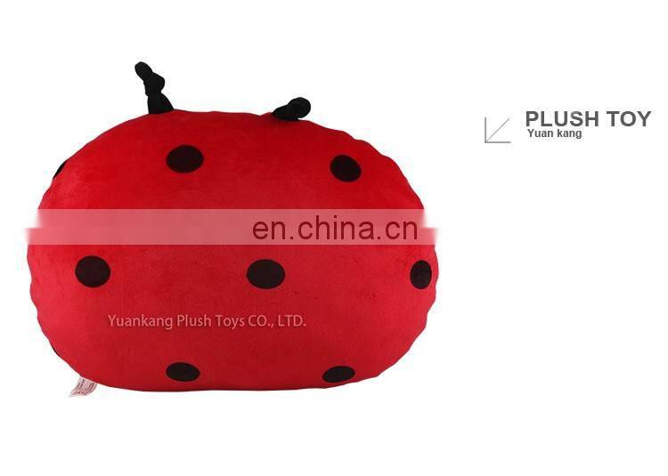 China wholesale cute Coccinella septempunctata plush pillow for baby