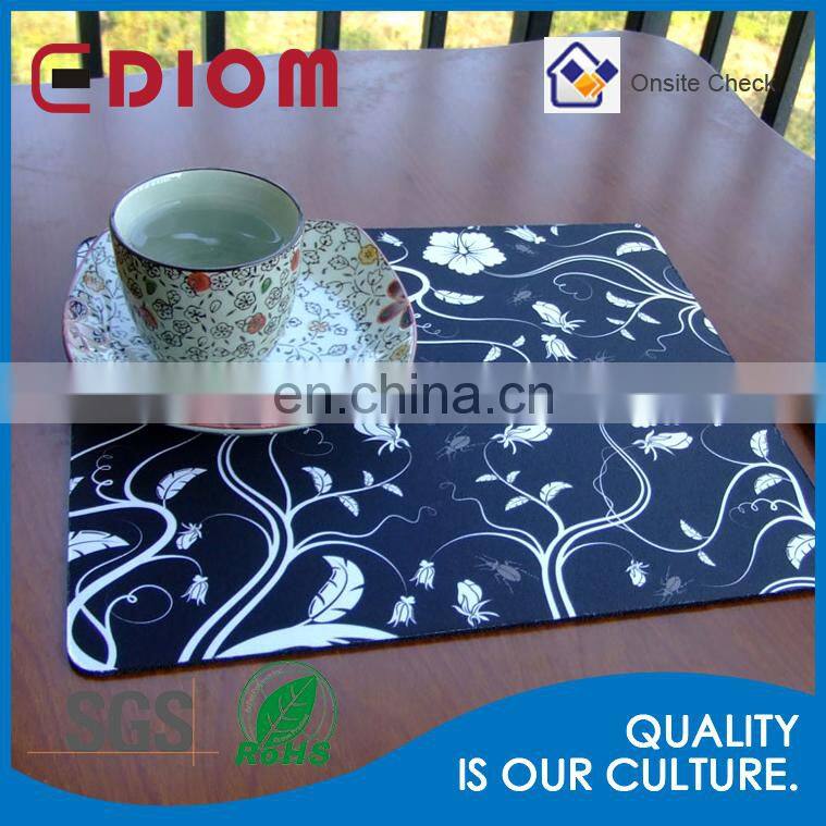 Promotional personalized ergonomic sublimation gaming rubber mouse pad