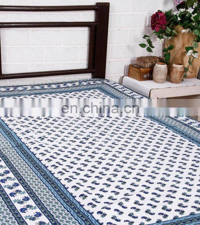 screen disperse printing cotton bedsheet fabric