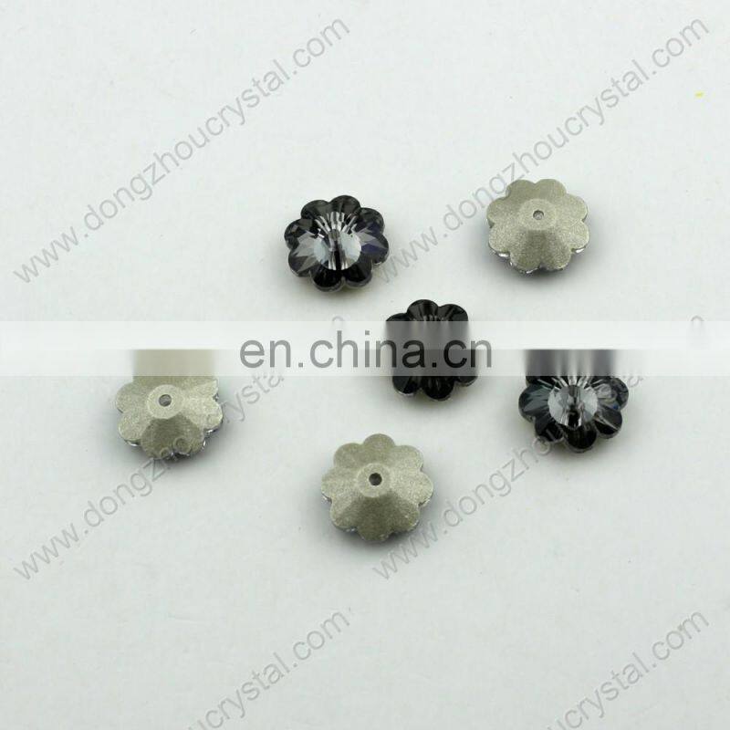 Crystal ab color sew on middle holes crystal stones for clothing