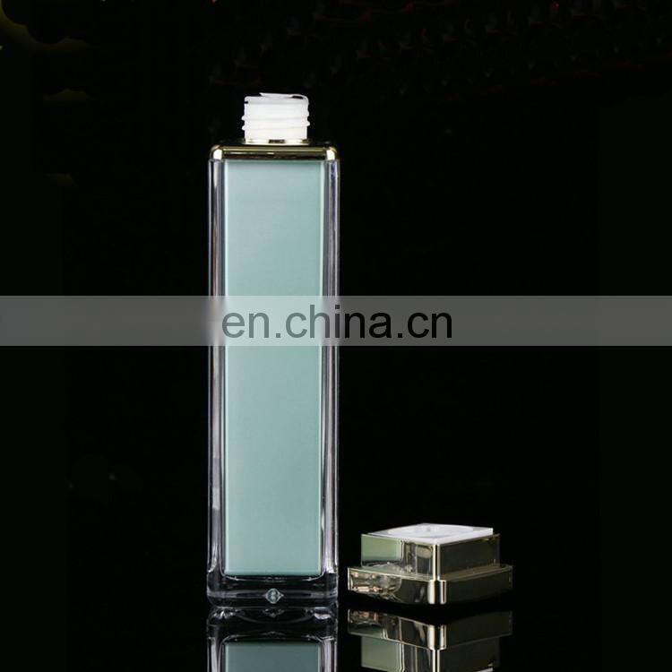 Custom design plexiglass acrylic plastic cosmetic quality goods packaging bottle