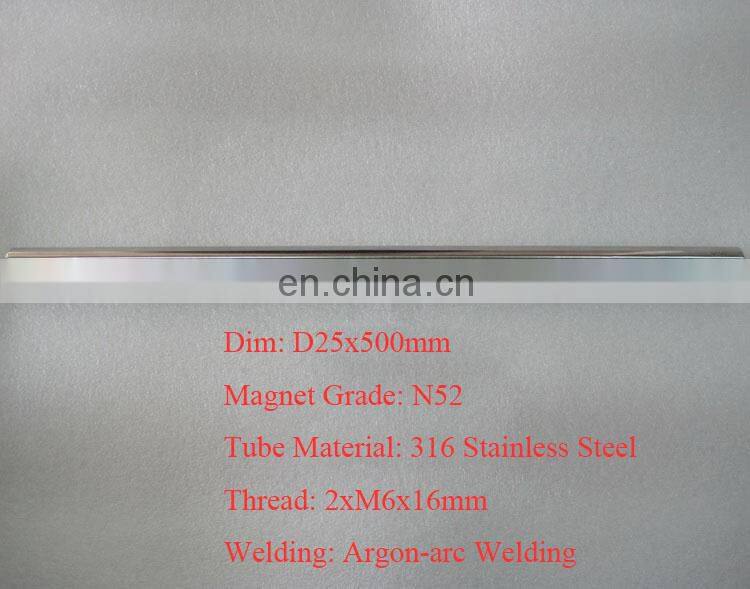 ISO9001 neodymium magnetic bar/rod