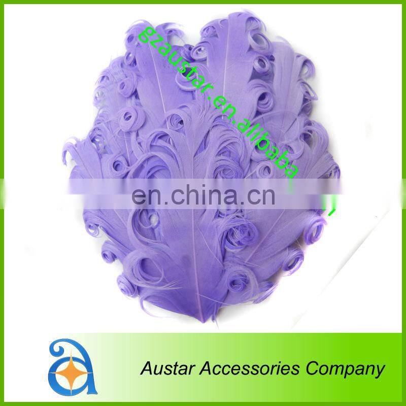 NEW! Hot sell Tourquoise / Brown Nagorie Curled Goose feather pads