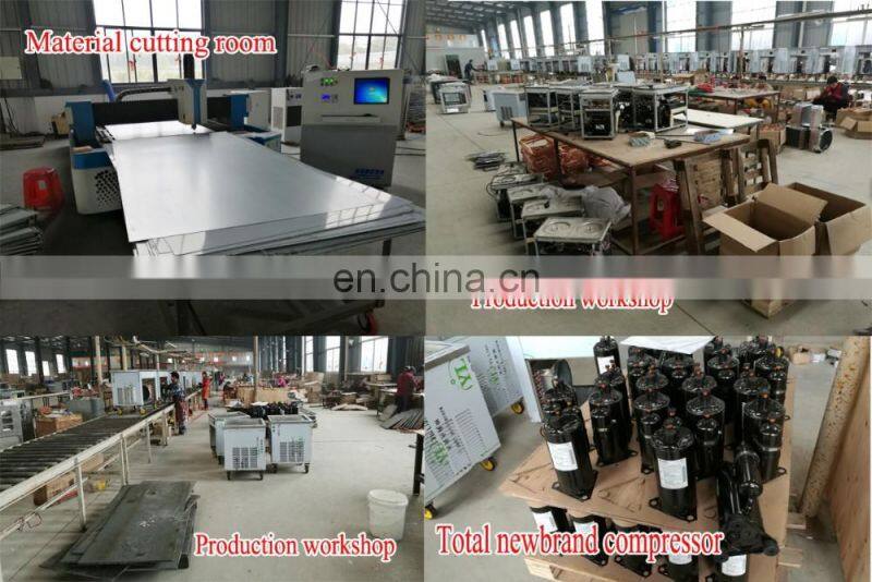 Thailand Square Pan Round Circle Pan Ice Cream Roll Machine Ice Cream Roll Making Machine