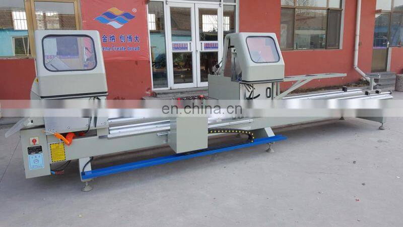 LJB6A ,cutter dia 500mm, aluminium doors window manufacturing machine Double Head Cutting Machine