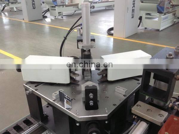 Aluminum window door automatic double head crimping machine