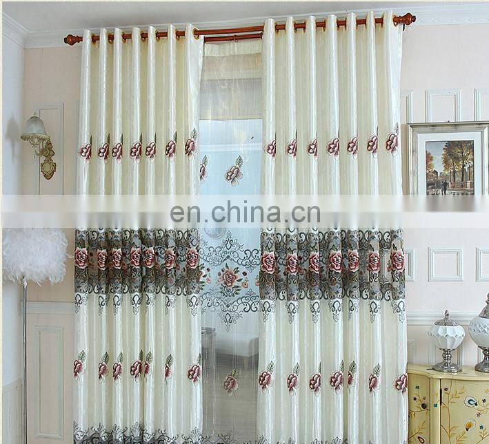 embroidered of home curtain and camouflage fabric blackout curtain