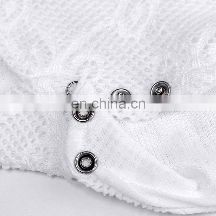 Hot sale comfortable newborn baby clothes bodysuit wholesale lace baby romper