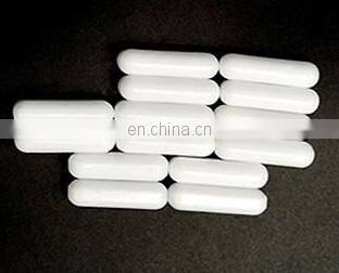 Laboratory White Magnetic Balls PTFE Cover Stirring Rod