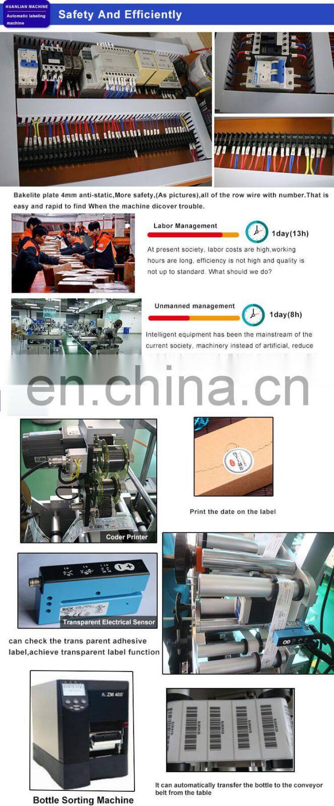 HL Automatic Sticker Pouch Bag Label Applicator With Feeder